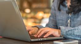 Woman with a laptop